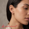 Load image into Gallery viewer, bezel-half-round-cut-diamond-hoop-earring-in-yellow-gold-FDEAR86441