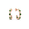 Load image into Gallery viewer, bezel-half-round-cut-emerald-hoop-earring-in-rose-gold-fdear86441gemgrangle1-nl-rg.jpg