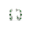 Load image into Gallery viewer, bezel-half-round-cut-emerald-hoop-earring-in-white-gold-fdear86441gemgrangle1-nl-wg.jpg