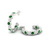 Load image into Gallery viewer, bezel-half-round-cut-emerald-hoop-earring-in-white-gold-fdear86441gemgrangle4-nl-wg.jpg