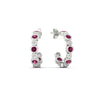 Load image into Gallery viewer, bezel-half-round-cut-pink-sapphire-hoop-earring-in-white-gold-fdear86441gsadrpiangle1-nl-wg.jpg