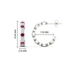 Load image into Gallery viewer, bezel-half-round-cut-pink-sapphire-hoop-earring-in-white-gold-fdear86441gsadrpiangle2-nl-wg-hw.jpg