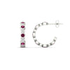Load image into Gallery viewer, bezel-half-round-cut-pink-sapphire-hoop-earring-in-white-gold-fdear86441gsadrpiangle2-nl-wg.jpg