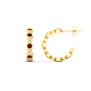 Load image into Gallery viewer, bezel-half-round-cut-ruby-hoop-earring-in-yellow-gold-fdear86441grudrangle2-nl-yg.jpg
