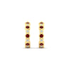 Load image into Gallery viewer, bezel-half-round-cut-ruby-hoop-earring-in-yellow-gold-fdear86441grudrangle3-nl-yg.jpg