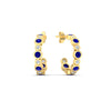 Load image into Gallery viewer, bezel-half-round-cut-sapphire-hoop-earring-in-yellow-gold-fdear86441gsablangle1-nl-yg.jpg