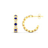 Load image into Gallery viewer, bezel-half-round-cut-sapphire-hoop-earring-in-yellow-gold-fdear86441gsablangle2-nl-yg.jpg