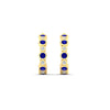 Load image into Gallery viewer, bezel-half-round-cut-sapphire-hoop-earring-in-yellow-gold-fdear86441gsablangle3-nl-yg.jpg