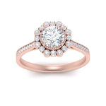 Load image into Gallery viewer, Bezel Halo Round Diamond Engagement Ring
