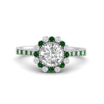 Load image into Gallery viewer, Bezel Halo Round Diamond Engagement Ring
