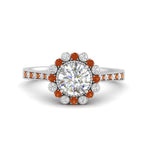 Load image into Gallery viewer, Bezel Halo Round Diamond Engagement Ring

