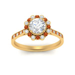 Load image into Gallery viewer, Bezel Halo Round Diamond Engagement Ring

