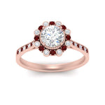 Load image into Gallery viewer, Bezel Halo Round Diamond Engagement Ring

