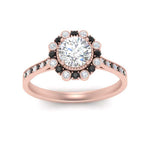 Load image into Gallery viewer, Bezel Halo Round Diamond Engagement Ring
