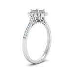 Load image into Gallery viewer, Bezel Halo Semi Mount Engagement Ring
