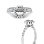 Load image into Gallery viewer, Bezel Halo Semi Mount Engagement Ring
