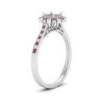 Load image into Gallery viewer, Bezel Halo Semi Mount Engagement Ring
