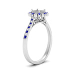 Load image into Gallery viewer, Bezel Halo Semi Mount Engagement Ring
