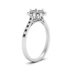 Load image into Gallery viewer, Bezel Halo Semi Mount Engagement Ring
