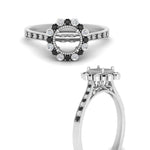 Load image into Gallery viewer, Bezel Halo Semi Mount Engagement Ring
