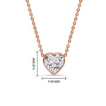 Load image into Gallery viewer, Solitaire Bezel Heart Shape Pendant
