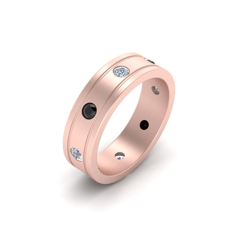 Bezel Stone Accent Engagement Ring
