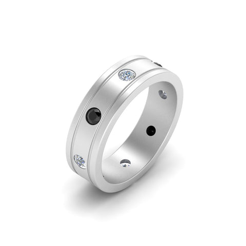 Bezel Stone Accent Engagement Ring