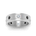 Load image into Gallery viewer, Bezel Stone Accent Engagement Ring
