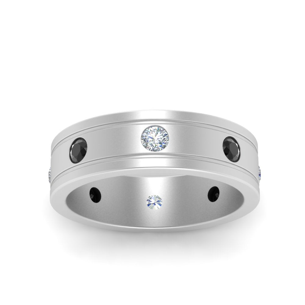 Bezel Stone Accent Engagement Ring