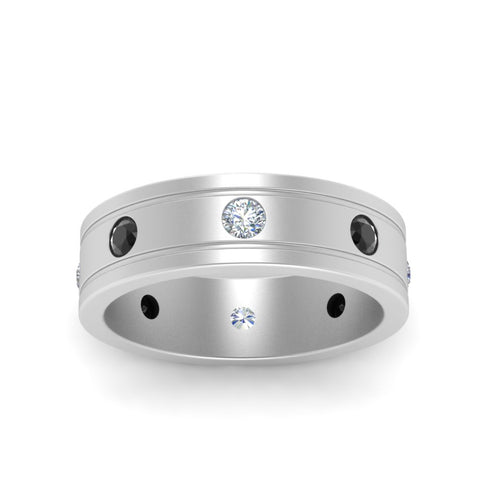Bezel Stone Accent Engagement Ring