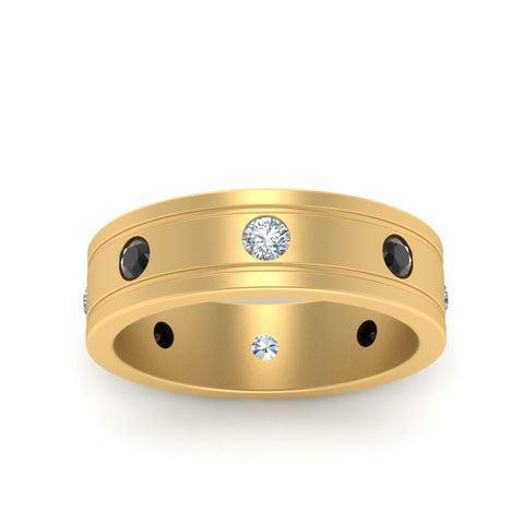 Bezel Stone Accent Engagement Ring