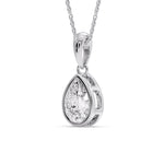 Load image into Gallery viewer, Bezel Pear Water Drop Solitaire Pendant

