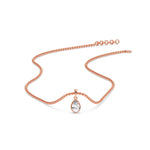 Load image into Gallery viewer, Bezel Pear Water Drop Solitaire Pendant
