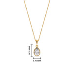 Load image into Gallery viewer, Bezel Pear Water Drop Solitaire Pendant
