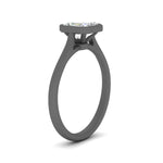 Load image into Gallery viewer, Asscher Cut Petite Bezel Solitaire Engagement Ring
