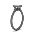 Thumbnail 16 - Asscher Cut Petite Bezel Solitaire Engagement Ring