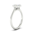 Thumbnail 8 - Asscher Cut Petite Bezel Solitaire Engagement Ring