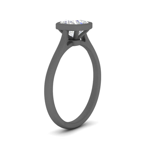 Petite Bezel Solitaire Engagement Ring
