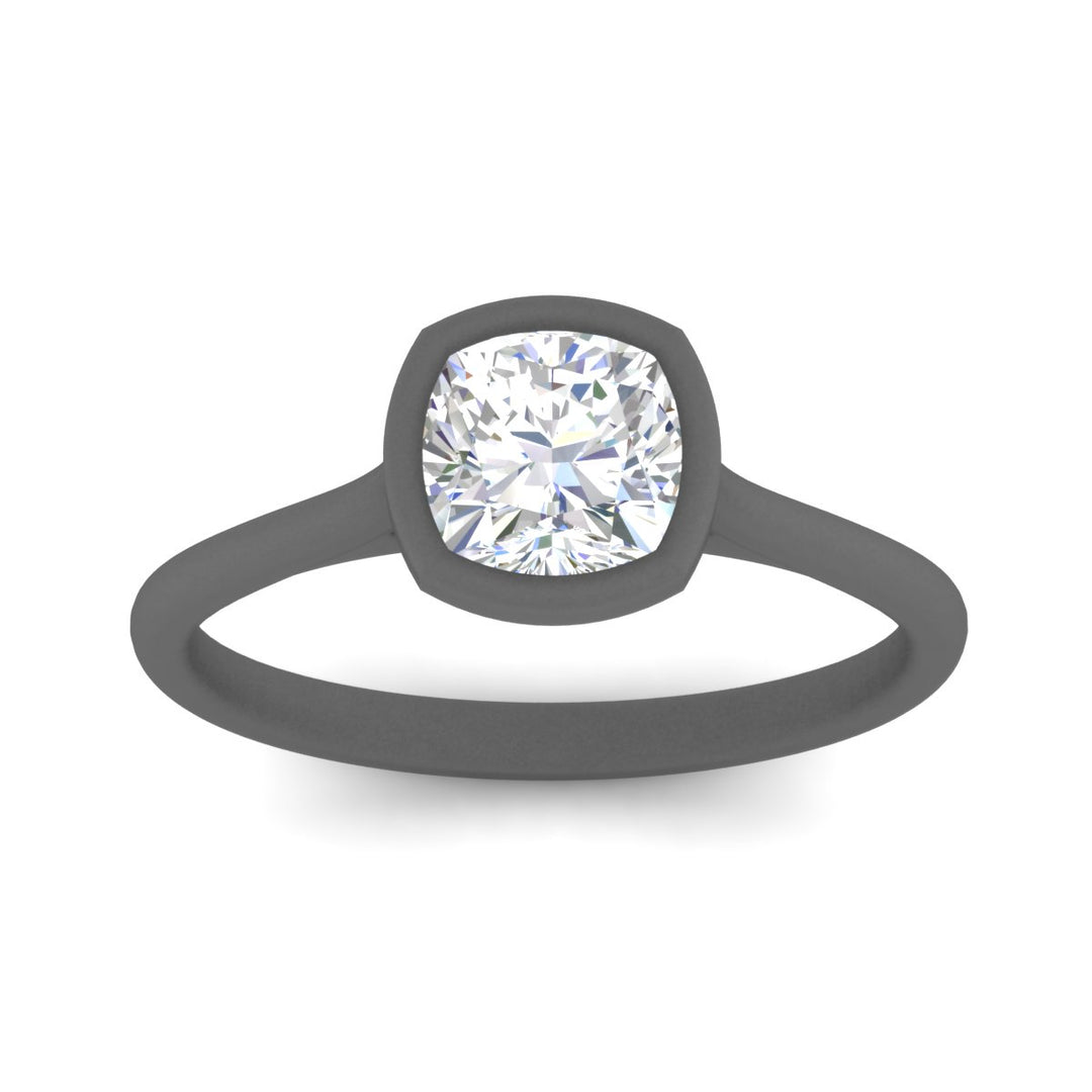 Petite Bezel Solitaire Engagement Ring