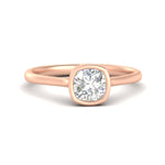 Load image into Gallery viewer, Petite Bezel Solitaire Engagement Ring
