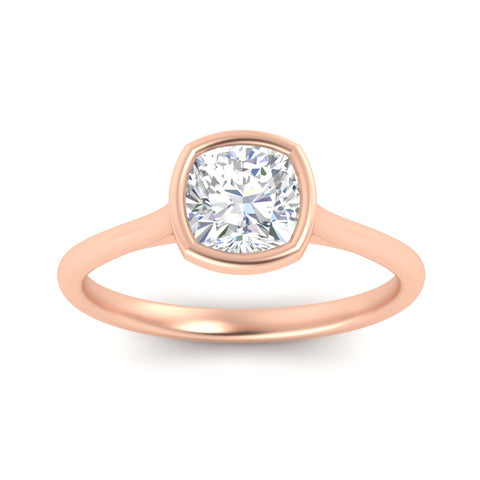 Petite Bezel Solitaire Engagement Ring