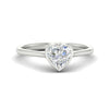 Load image into Gallery viewer, Heart Shaped Petite Bezel Solitaire Engagement Ring