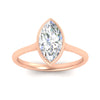 Load image into Gallery viewer, Marquise Cut Petite Bezel Solitaire Engagement Ring