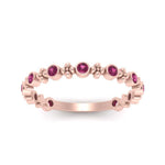 Load image into Gallery viewer, bezel-pink-sapphire-stacking-wedding-band-in-rose-gold-FD67387BGSADRPI-NL-RG.jpg
