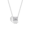 Load image into Gallery viewer, Princess Diamond Bezel Set Solitaire Pendant