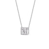 Load image into Gallery viewer, Princess Diamond Bezel Set Solitaire Pendant