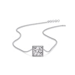 Load image into Gallery viewer, Princess Diamond Bezel Set Solitaire Pendant
