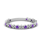 Load image into Gallery viewer, bezel-purple-topaz-stacking-wedding-band-in-white-gold-FD67387BGVITO-NL-WG.jpg
