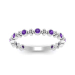 Load image into Gallery viewer, bezel-purple-topaz-stacking-wedding-band-in-white-gold-FD67387BGVITO-NL-WG.jpg
