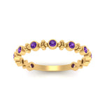 Load image into Gallery viewer, bezel-purple-topaz-stacking-wedding-band-in-yellow-gold-FD67387BGVITO-NL-YG.jpg
